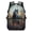 Black Horse Forest Print, variant on Breathable Backpack for Shopping School, Polyester Large Capacity Bag, Red Panda Science Theme