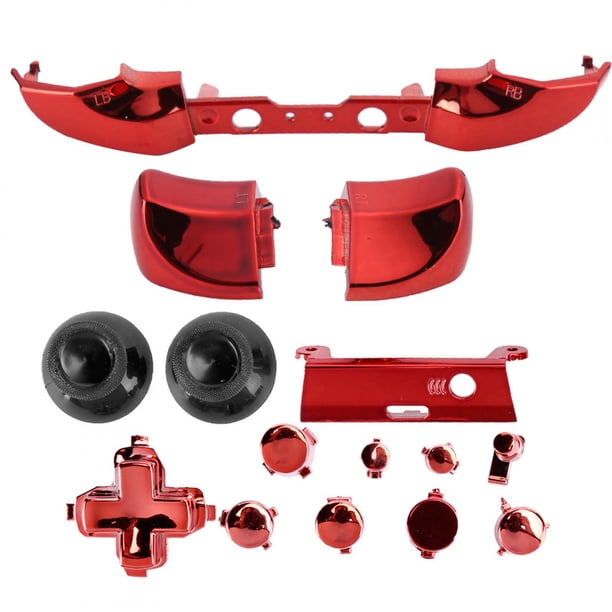 Botones del controlador del gamepad, botón de galvanoplastia, reemplazo del controlador del gamepad izquierdo, piezas de reparación, kits de modificación de botones, valor inmejorable
