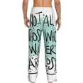 thumbnail image 3 of Daiia Not All Who Wander Are Lost1 Men's Sleep Pant with Pockets and Drawstring,Pajama Pants-X-Large, 3 of 9
