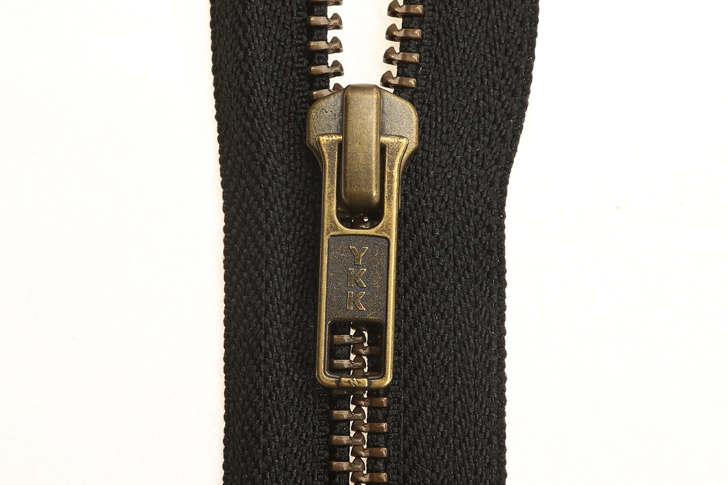 36" YKK #10 Aluminum Metal Closed End Zippers Extra Heavy Duty Color Black 6" 