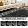 thumbnail image 2 of Tzou Machine Washable Area Rug, Non-Slip Modern Pearl Velvet Carpet with Printed Border for Living Room, Bedroom, 2 of 7