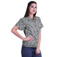 thumbnail image 3 of Moomaya T-shirt à Manches Courtes Imprimé pour Femme Col Boutonné Haut Décontracté, 3 of 5