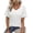 A-white, variant on Womens Summer Top Casual V Neck Short Sleeve Floral Tee Shirts Ladies Tunic Tops for Legging