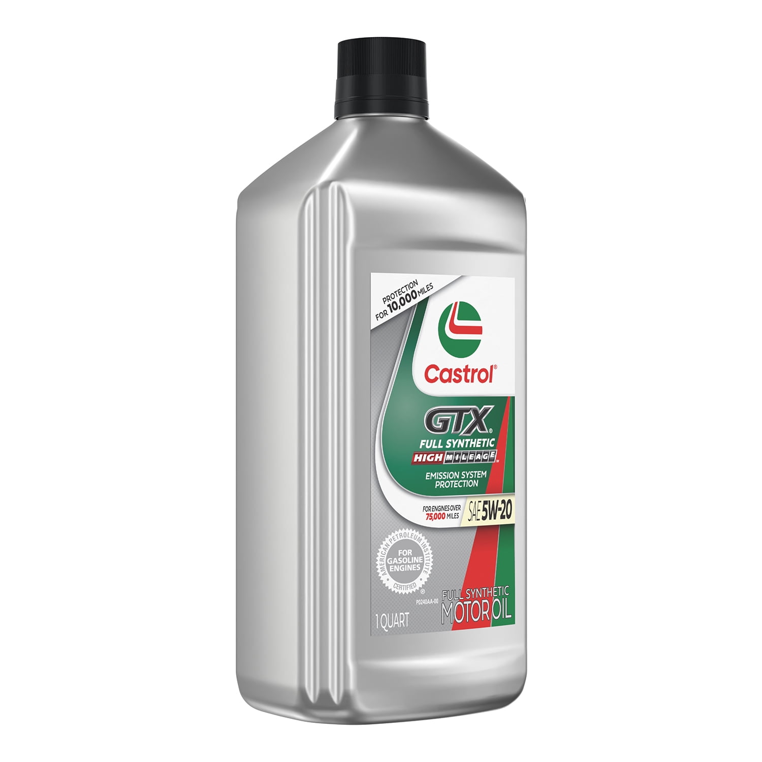 Castrol GTX Full Synthetic High Mileage 5W-20 Motor Oil, 1 Quart
