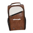 thumbnail image 2 of Bolsa para zapatos de golf, regalo para golfistas, bolsa de transporte de zapatos con cremallera multifunción de PU, bolsa deportiva Marrón, 2 of 9
