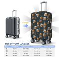 thumbnail image 3 of Cauagu Cigar Print Travel Luggage Cover,Travel Dust-proof Suitcase Cover Softside Suitcase Protector for 18-32inch,Not Included Suitcase, 3 of 8