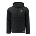 thumbnail image 2 of Men's Cutter & Buck  Black Southeastern Louisiana Lions Big & Tall Evoke Hybrid Eco Softshell Recycled Full-Zip Hoodie, 2 of 3