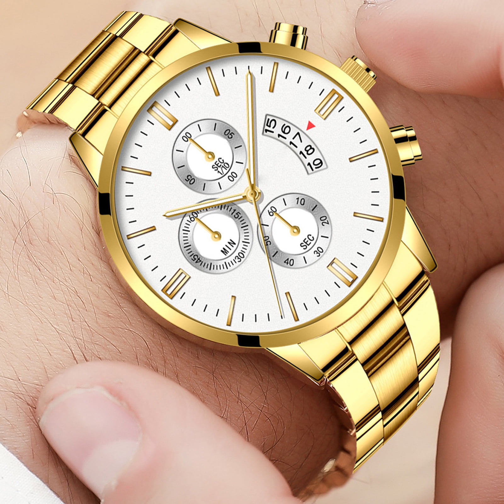Quartz analog wrist watch discount