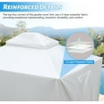 thumbnail image 3 of 10'x12' Gazebo Cover for Hardtop Gazebos, Outdoor Universal Winter Gazebo Cover with Sidewalls and Mesh Windows, All Season Waterproof Enclosed Gazebo Cover, White, 3 of 9