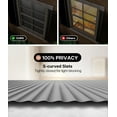 thumbnail image 3 of LazBlinds No Tools No Drill Cordless 1" Vinyl Mini Blinds, 100% Privacy S-Curve Blinds for Indoor Windows, Room Darkening Horizontal Window Blinds and Shades for Home, 24" W x 64" H, Grey, 3 of 6