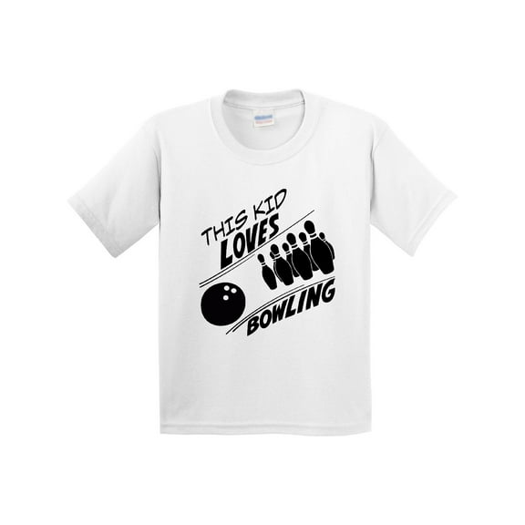 Inktastic This Kid Loves Bowling Youth T-Shirt