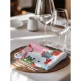thumbnail image 6 of Pink Snowman Christmas Cloth Napkins Set of 8 Reusable Dinner Napkins, Gifts Xmas Tree Winter Snowflake Cocktail Napkin Washable Table Napkins for Wedding/Holiday Party/Baby Shower 20"x20", 6 of 7