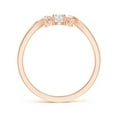 thumbnail image 2 of ANGARA Natural 0.16 Ct. Diamond Infinity Ring in 14K Rose Gold for Women (Ring Size: 11.5), 2 of 8