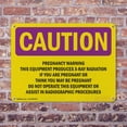 thumbnail image 4 of (2 Pack) Pregnancy Warning This Equipment Produces OSHA Caution Radiation Sign 24 Inch X 18 Inch Indoor / Outdoor Rust-Free Aluminum Metal Signs for Workplace, Workshop, and, 4 of 8