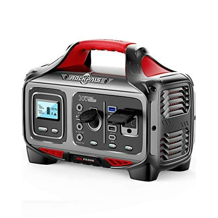 ROCKPALS 300W Portable Power Station, 280wh (78000mAh) Solar Generator with 110V Pure Sine Wave AC Outlet, USB-C PD Input/Output, QC 3.0, CPAP Backup Lithium Battery for Outdoor Camping Emergency