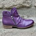 thumbnail image 6 of Hessimy Boots for Women Orthopedic Ankle Boots Arch Support Leather Comfortable Side Zip Wedge Booties(Z03-Purple,6.5), 6 of 6
