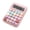 Pink, variant on LJMsdf 12-Digit LCD Desktop Calculator, Mechanical Round Keys, Dopamine Pastel Design, Battery-Powered for Office & Home Use