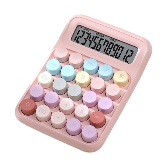 TACILIP Basic Standard Calculators Mini Digital Desktop Calculator with 12-Digit LCD Display- Calculator Pocket Size for Home School for Kids Calculator, Gifts for Him