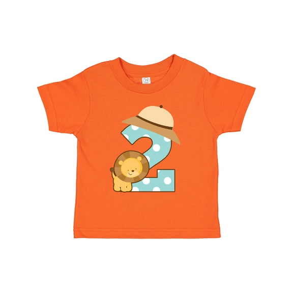 Inktastic Safari 2nd Birthday Lion Jungle Boys or Girls Toddler T-Shirt