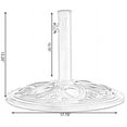 thumbnail image 6 of Gardenised QI003817 17.75 x 13.25 in. Decorative Cast Iron Patio Umbrella Base, Brown - Round, 6 of 15