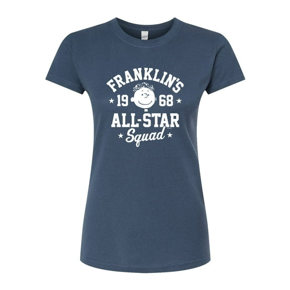 Peanuts - Franklins All Star Squad - Juniors Fitted Graphic T-Shirt
