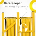 thumbnail image 3 of Memoryfield 9 ft Expandable Metal Barricade Gate, Folding Portable Safety Barrier with 6 Wheels, Security Fence for Doorways, Driveways & Crowd Control, Yellow, 3 of 10