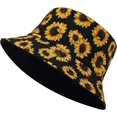 thumbnail image 3 of SURJDE Réversible Femmes Seau Chapeau, Été Mode Pêcheur Plage Chapeaux de Soleil, 3 of 4