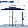 thumbnail image 2 of Outdoor Patio Umbrella with 8 Durable Ribs, Crank Lift and Push-Button Tilt – Market Table Umbrella for Pool, Deck, Yard, and Garden, 2 of 7