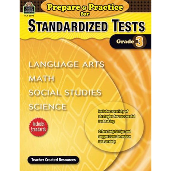Pre-Owned Prepare & Practice for Standardized Tests Grade 3: Language Arts, Math, Social Studies, Science (Prepare and Practice for Standardized Tests), 9781420628937, 1420628933, Paperback,