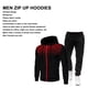 thumbnail image 3 of Men Fleece 2 Piezas Trajes, Pantalones De Chándal Para Hombres Con Sudadera, 3 of 7