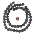 thumbnail image 2 of The Bead Chest Dark Grey Circular Natural Wood Beads (15x15mm): Organic Eco-Friendly Wooden Bead Strand for DIY Jewelry, Crafts, Necklace and Bracelet Making, 2 of 4