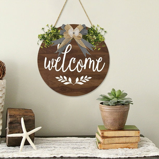 3D Welcome Hanger Funny Welcome Sign Home Outdoor Decor 11.8Inch, Door Hanger Welcome Sign Home Decor Funny Words Door Hanger