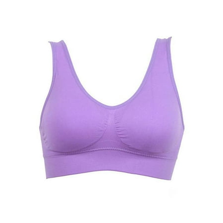 

Womens Yoga Bras Underwear Sport Seamless Fitness Comfortable Padded Top Vest