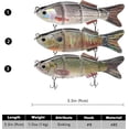 thumbnail image 4 of TRUSCEND Easy Catch Swimmax, Magic Noisy Turbulent Wiggling and Vibrating Actions for More Bites, Segmented Swimbait Jointed by Dyneema Strongest Fiber, Lifelike Fishing Lures for Family Fishing, 4 of 7
