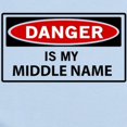 thumbnail image 2 of CafePress - DANGER Is My Middle Name Body Suit - Long Sleeve Cotton Baby Bodysuit, 2 of 4