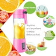 thumbnail image 2 of Portable Mini Blender USB Rechargeable Fruit Juice Blender,Shakes Smoothie Blender-6 Blades,Mini Travel Personal Blender,Household Mixer For Juicing Vegetables Meat Crushed Ice-Easy Clean, 2 of 8