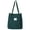 Green, variant on Corduroy Totes Bag, FITDON Shoulder Handbags Big Capacity Shopping Bag for Women Girls