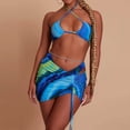 thumbnail image 2 of Conjunto de traje de baño de bikini con cordón sexy dividido para mujer Fridja nalpqowj52167, 2 of 7