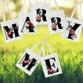 thumbnail image 3 of Vikakiooze 2023 Home Storage and Organization Personalised Initial Tote Bag Floral Watercolour Gift For Her Letter Tote Bag, 3 of 8