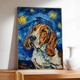 thumbnail image 4 of Hudo Starry Night Basset Fauvede Bretagne Canvas Print - Van Gogh Inspired Dog Poster Wall Art Decor, 4 of 5