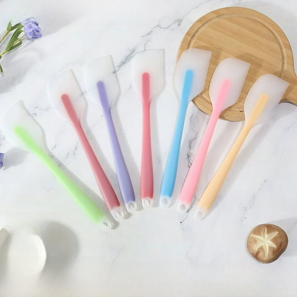 Espátula de silicona Espátula para crema Espátula de silicona semipermeable de tamaño pequeño Espátula de silicona para repostería doméstica