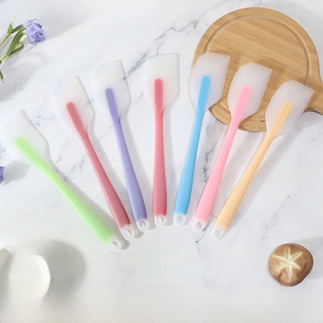 Espátula de silicona Espátula para crema Espátula de silicona semipermeable de tamaño pequeño Espátula de silicona para repostería doméstica