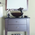 thumbnail image 3 of Novatto Ty NSFC-168T001ORB Clear Brown Tea Glass Vessel Sink w/ Faucet, Drain and Mounting Ring, Oil Rubbed Bronze, 3 of 8
