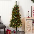 thumbnail image 5 of Nearly Natural 5' Pine Artificial Christmas Tree Prelit 110 Warm White LED Lights, 5 of 12