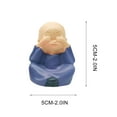 thumbnail image 3 of Utoimkio Cute Little Kung Fu Monks Statue,Resin Chinese Gong Fu Buddha Monk Statue for Home Garden Car Decor, 3 of 3