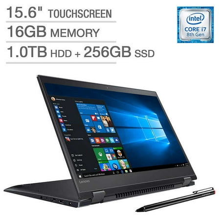 Lenovo Flex 5 2-in-1 Laptop: Core i7-8550U, 256GB SSD + 1TB HDD, 4K Touch Display, 16GB