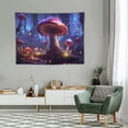 thumbnail image 2 of ONETECH  Mushroom Tapestry Fantasy Plant Tapestry Glow in the Dark Mushroom Tapestry Moon Tapestries Posters Wall Hanging for Bedroom, 2 of 7