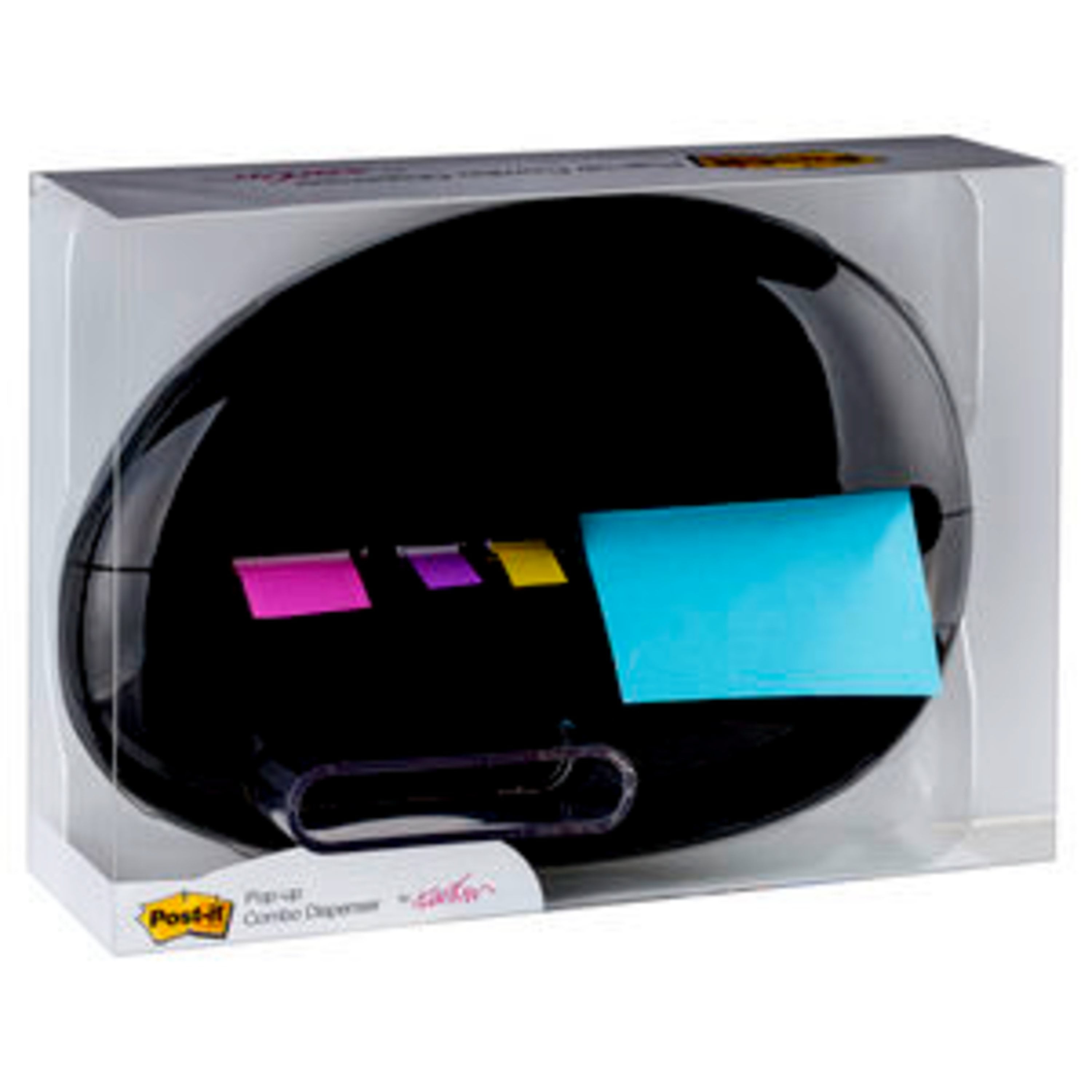 Postit Popup Notes Dispenser, 3" x 3" Notes and Assorted Flags