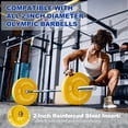 thumbnail image 4 of BalanceFrom Olympic Bumper Plate Weight Plate, 35 lbs Pair Color, 4 of 9