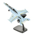 thumbnail image 4 of TISHITA 1/100 F18 Fighter Model Aircraft Model Tabletop Decor for Living Room sky blue, 4 of 8